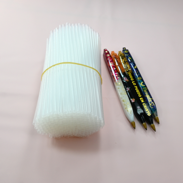 2 200 Transparent Plastic Tubes for Crafting & Refillable Resin Pens