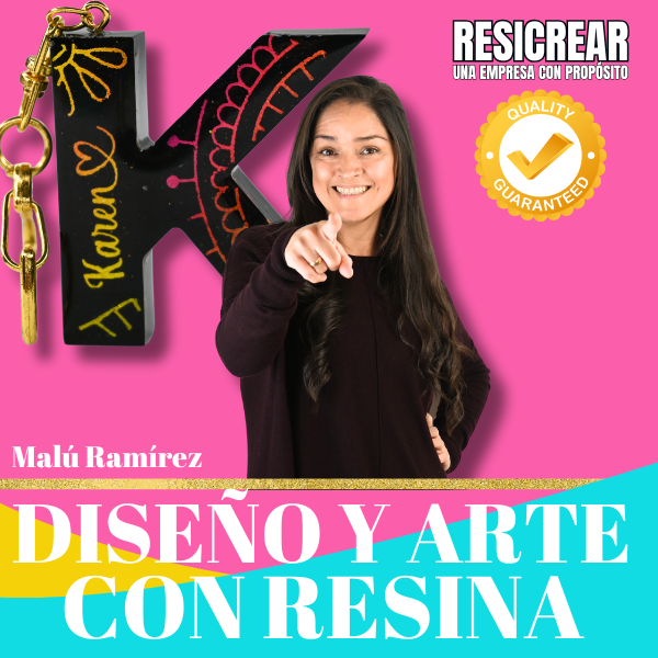 Curso de resina intensivo Diseño y Arte con Resina de Resicrear (Certificado de Estados Unidos)